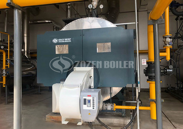 7MW Biogas Fired boiler for hot Water with Italy Burner  