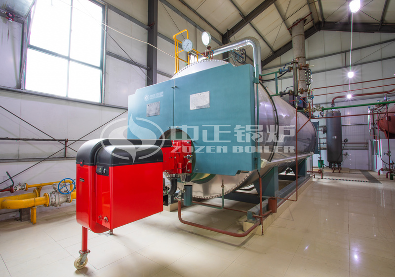 10 tph WNS condensing gas-fired steam boiler