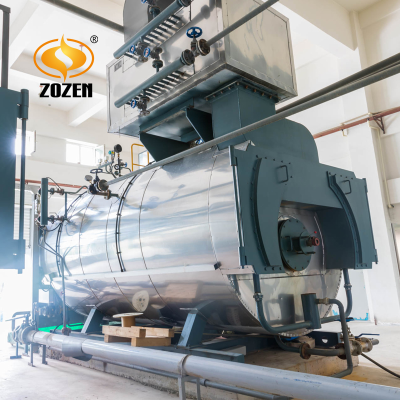 Wns Dual Fuel Wet Back Gas Oil Steam Boiler Used For Food Industry