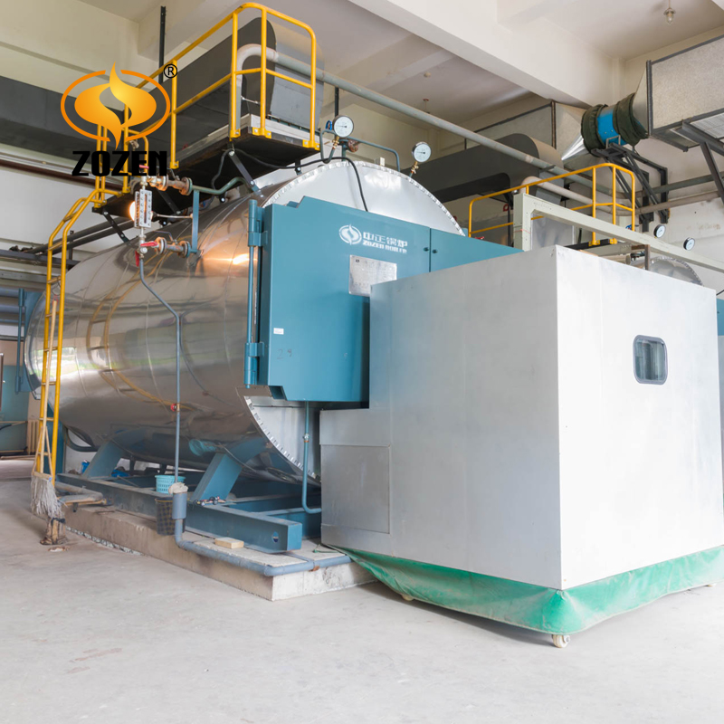 Wns Dual Fuel Wet Back Gas Oil Steam Boiler Used For Food Industry