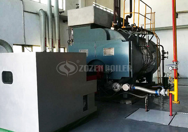 How much steam can a 10 ton Shanghai coal-fired boiler produce in one hour