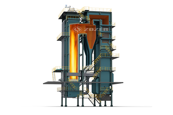 DHX coal-fired CFB (circulating fluidized bed) hot water boiler